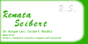 renata seibert business card